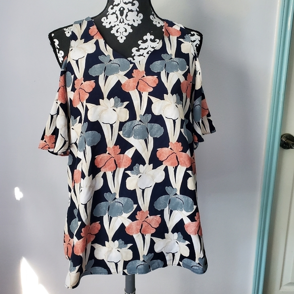 Ann Taylor Factory Women's Floral Blouse size M